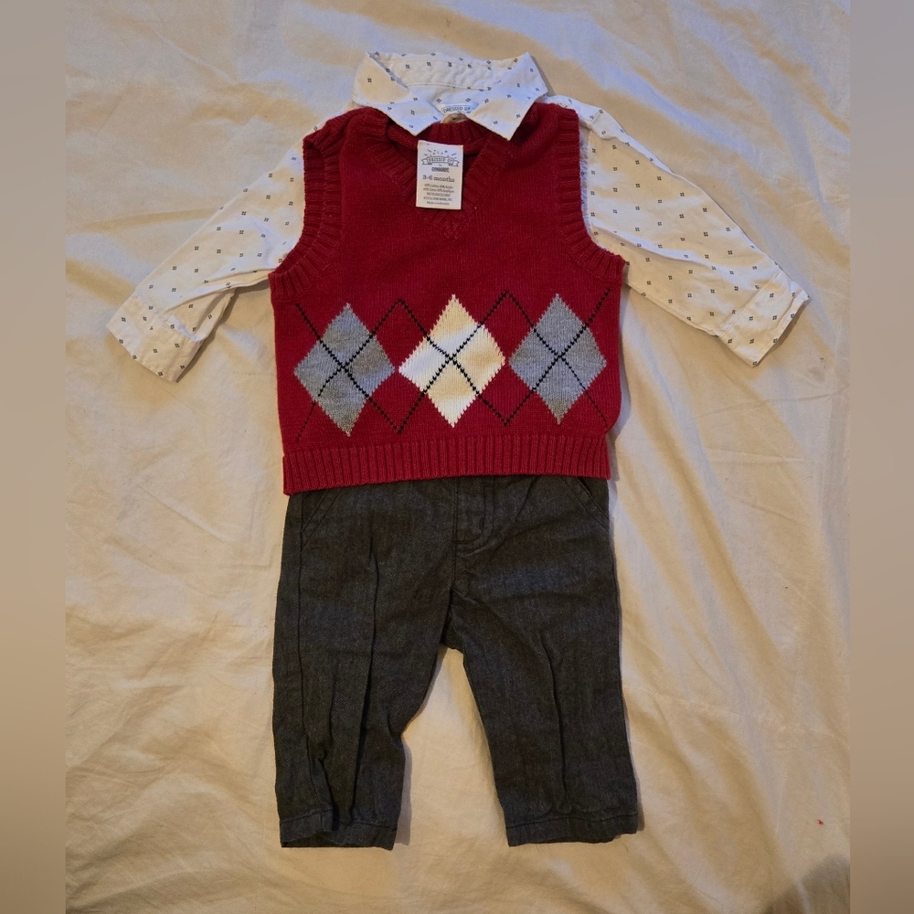 ❤️ 3 Piece Dressy/Formal Clothing Set for 3-6M Baby Boy; DRESSED UP by Gymboree